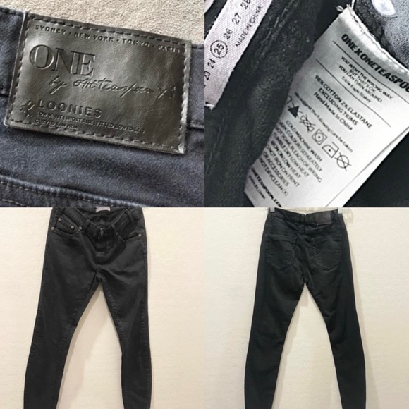 One Teaspoon X Black Moleskin Loonies - Picture 13 of 16